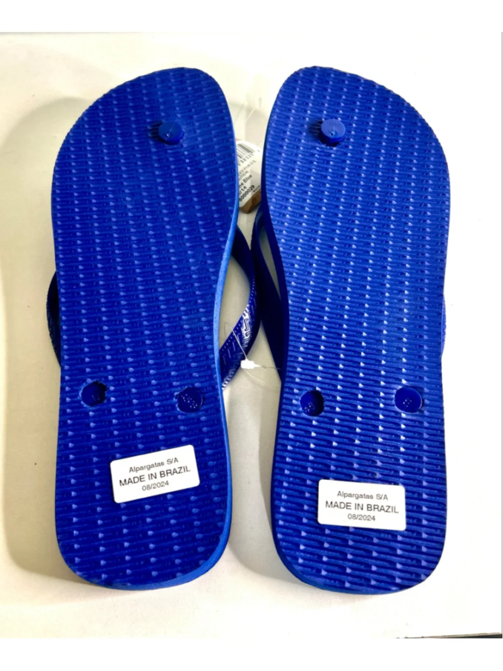 NWT Havaianas Brazil logo marine blue flip-flops men size 13